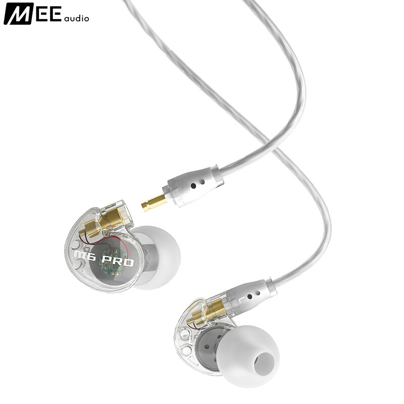 MEEaudio M6Pro 专业舞台监听耳机 HiFi入耳式运动立体声音乐耳机 透明色