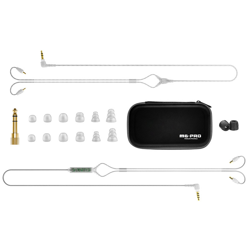 MEEaudio M6Pro 专业舞台监听耳机 HiFi入耳式运动立体声音乐耳机 透明色
