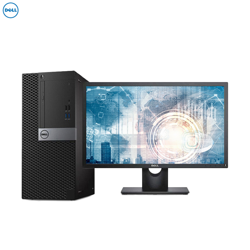 戴尔(DELL)商用Optiplex3050MT 台式电脑 23英寸显示器（i5 4GB 1T+128G固 刻录W10）高清大图