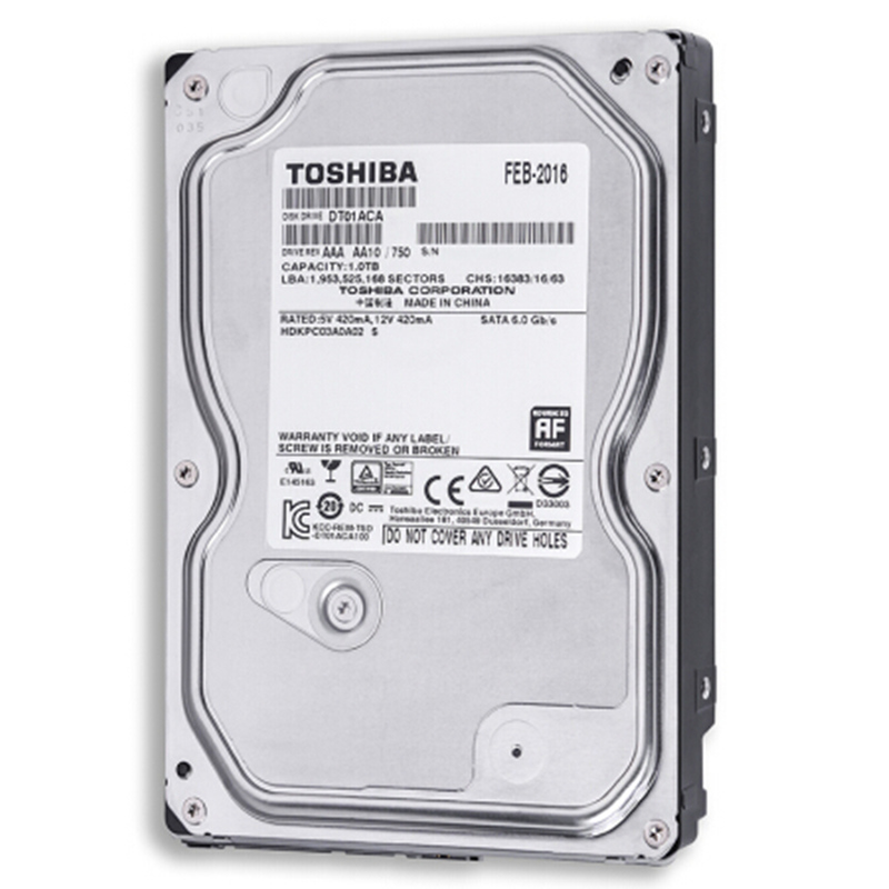 东芝(TOSHIBA) 1TB 7200转 32M SATA接口 台式组装机电脑机械硬盘