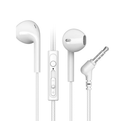 BYZ SE387重低音电脑苹果手机通用有线控入耳式运动耳塞式带麦耳机 白色