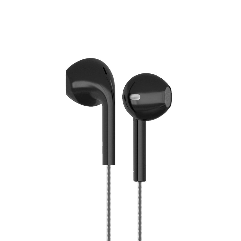 BYZ SE387重低音电脑苹果手机通用有线控入耳式运动耳塞式带麦耳机 黑色