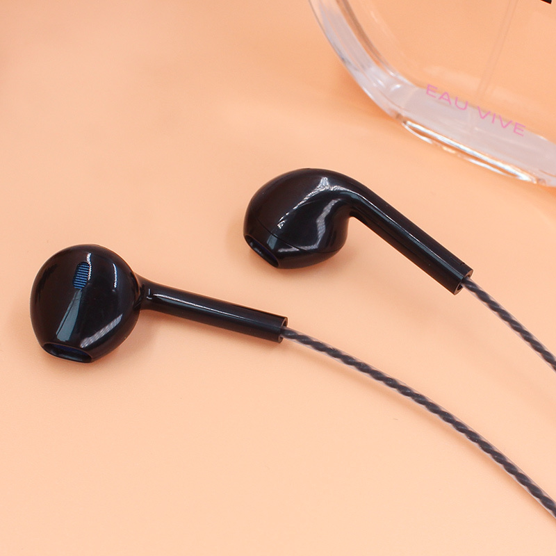 BYZ SE387重低音电脑苹果手机通用有线控入耳式运动耳塞式带麦耳机 黑色