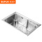 苏泊尔水槽单槽 加厚厨房一体成型304不锈钢洗菜盆洗碗池水盆套餐916845-01-LS