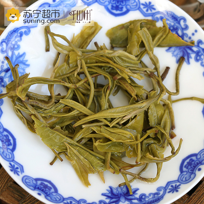 千山叶茶叶 银丝 120克罐装 云南滇青绿茶