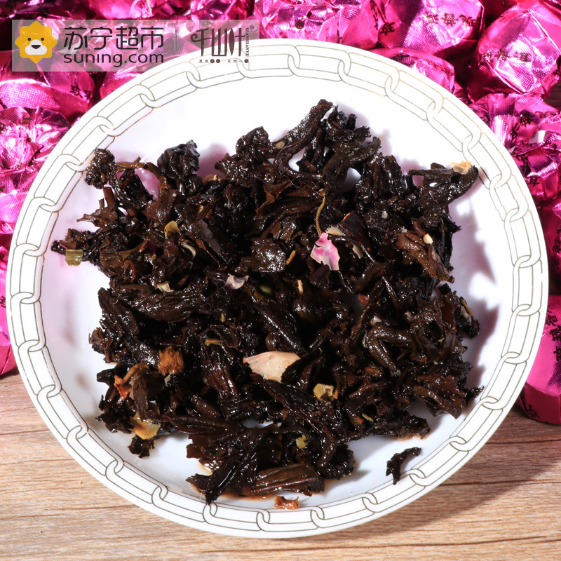 千山叶茶叶 玫瑰熟沱 500克罐装 云南小沱茶普洱茶熟茶