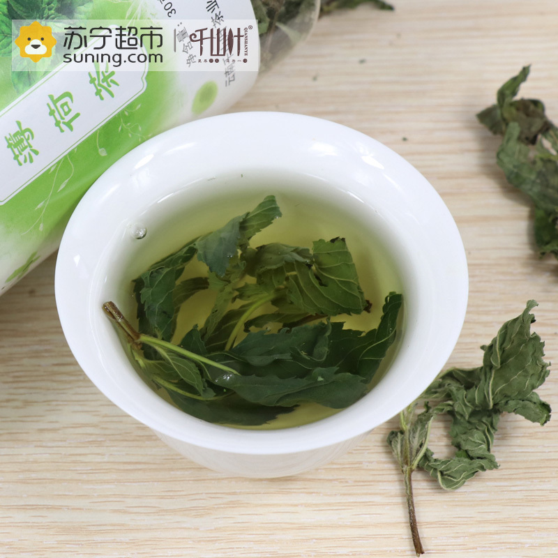 千山叶 薄荷茶30克罐装 薄荷花草茶