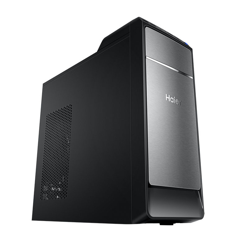 海尔(Haier)新极光D5 19.5英寸显示器台式电脑整机(Intel i3-7100 4GB 1TB WIN10 19.5英寸IPS显示器)高清大图