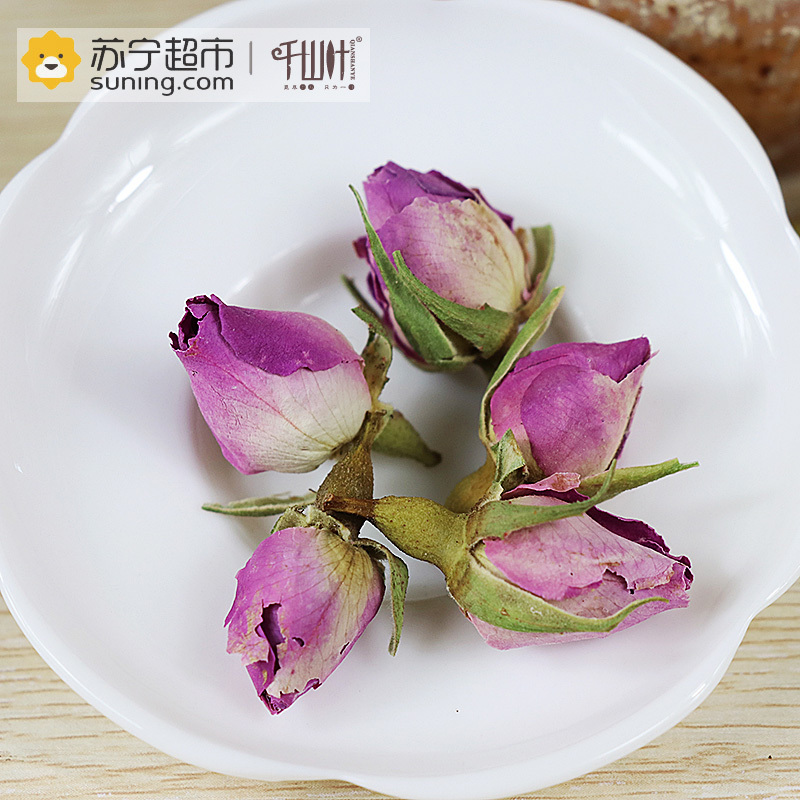 法兰西玫瑰花茶 千山叶茶叶花茶 花草茶 罐装100克