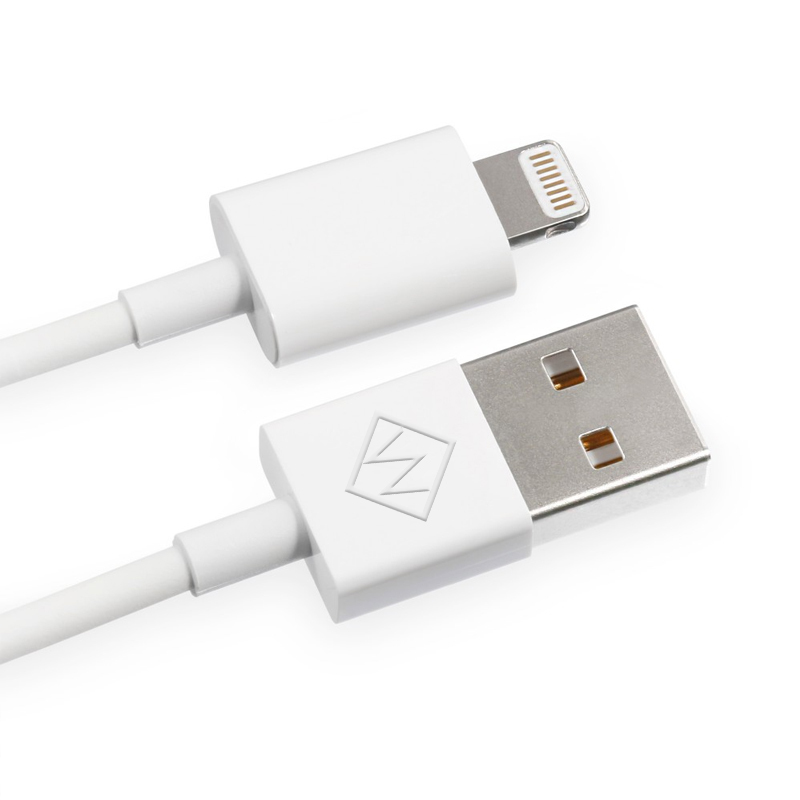 万茂 Onemall 苹果数据线 Iphone充电线 Apple Lightning 2A快充苹果数据线 1米 白色