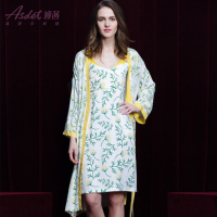 ASSET/娅秋冬新款休闲舒适家居白底印花吊带裙51085WQ