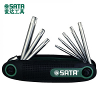世达(SATA)SA091238件套折叠式花形L型扳手TT9-TT40