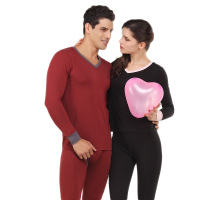 花花公子PLAYBOY情侣保暖内衣套装薄保暖基础男士女士打底7559p