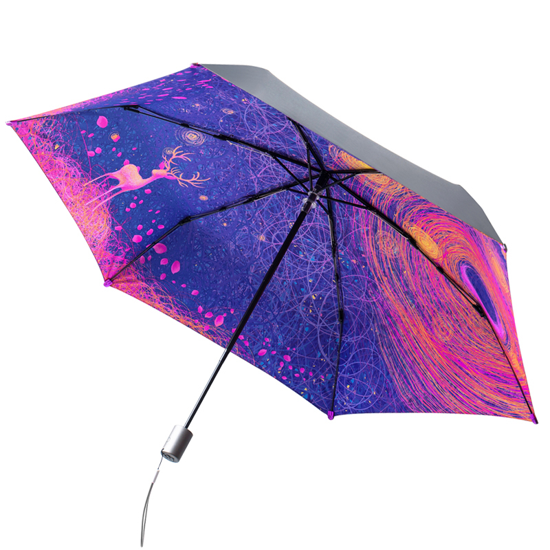 I-Mu/幻响 桃花伞晴雨两用太阳伞防晒防紫外线遮阳小黑伞