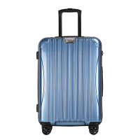 托尼洛·兰博基尼潮流时尚16012宝马蓝亮面TSA海关密码锁万向轮拉杆箱26寸