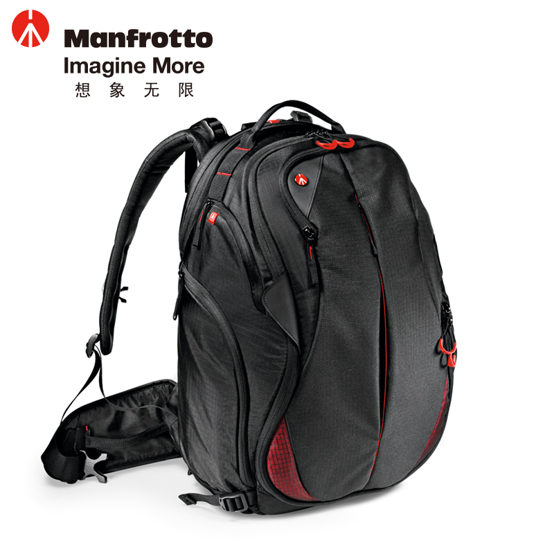 曼富图(MANFROTTO)MB-PL-B-230 大黄蜂-230双肩式背包单反相机包摄像机包数码相机包 黑色