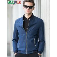 卡帝乐鳄鱼男士棒球领夹克衫薄款外套KNJ804