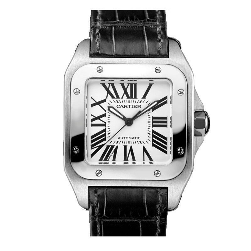 卡地亚(Cartier)手表桑托斯系列机械男表 W20106X8