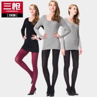 三枪 丝袜女连裤袜 天鹅绒50D性感舒适弹力女士美体袜90732Z0 一件装