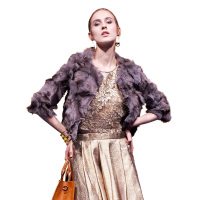 优雅淑女常规款狐狸毛外套