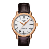 天梭卡森自动机械手表T085.407.36.013.00皮带男表