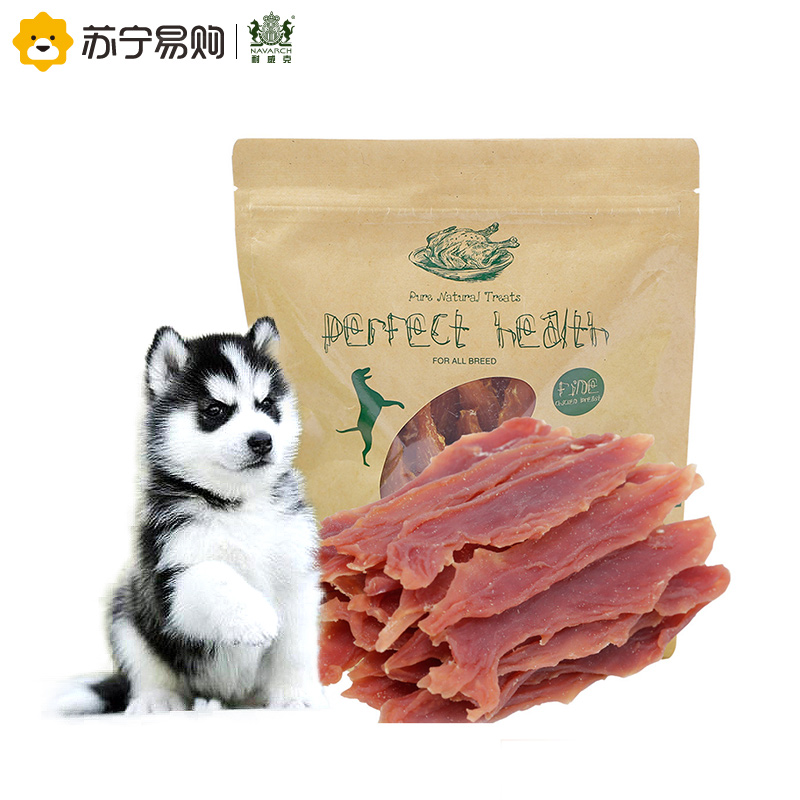 [苏宁超市]耐威克 狗零食 烘干精品鸭小胸肉350g