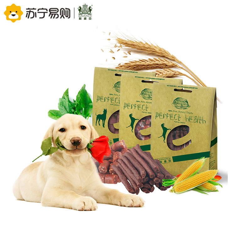 [苏宁超市]耐威克 狗零食 牛肉味 训犬零食套装