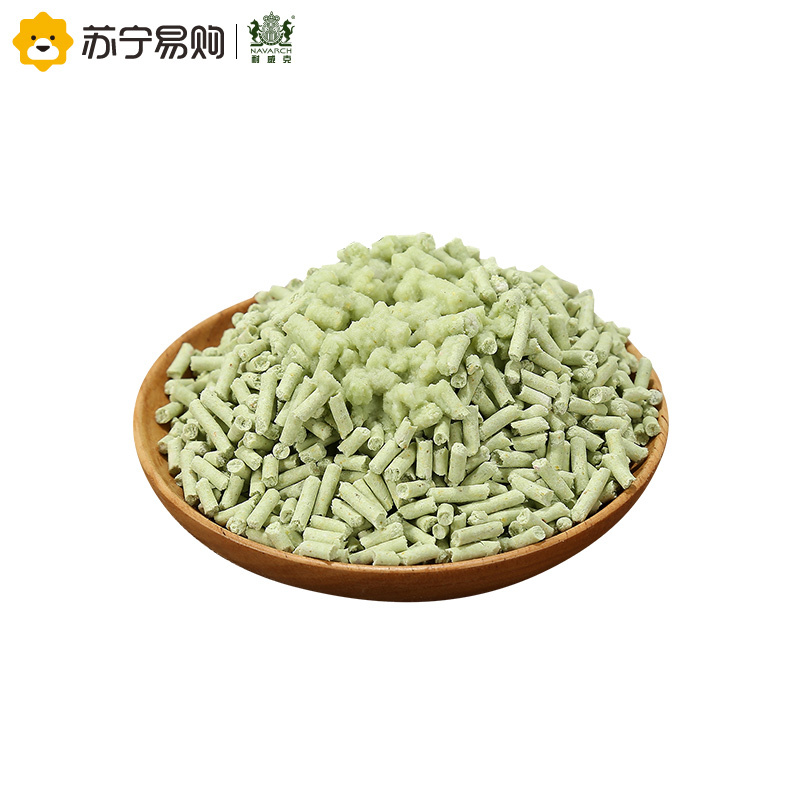 [苏宁超市]耐威克 绿茶豆腐猫砂6L 除臭易结团快速吸水