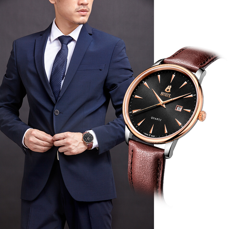 依波路Ernest Borel雅丽系列石英男表GBR5650H-03191BR