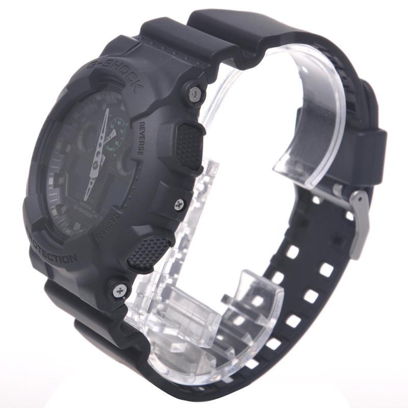 卡西欧(CASIO)男表 G-SHOCK户外运动硬碰硬防震防水男士手表 GA-100MB-1A