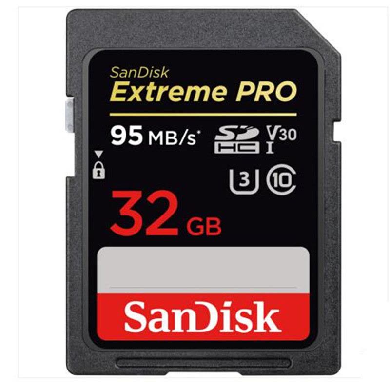 闪迪(SanDisk)至尊超极速SDHC UHS-I存储卡 V30 U3 Class10 SD卡 32G图片