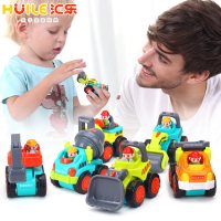 汇乐-口袋工程车305B-1/6惯性迷你口袋汽车模型儿童男孩玩具车套装2岁