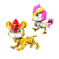 猪猪侠超星萌宠二合一(虎+鹤)神甲盟卫YS8627A合体变形儿童动漫玩具
