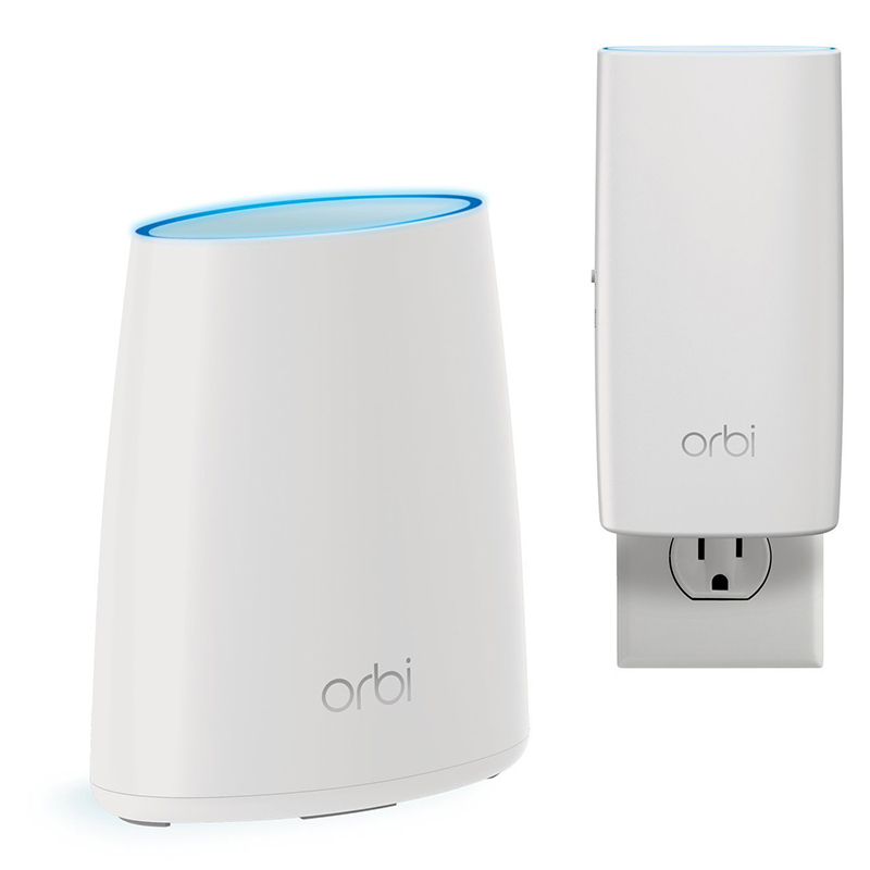 美国网件(NETGEAR)Orbi RBK30 AC2200 无线路由器墙插式双路由套装