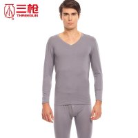 三枪THREEGUN秋冬季长袖长裤薄款内衣新品商务男保暖套装 22397D0