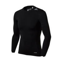 Adidas/阿迪达斯 男装 运动长袖跑步健身透气训练紧身衣T恤AJ5016