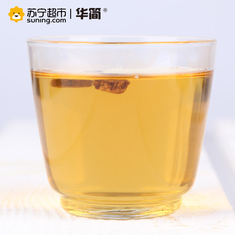 华简 茶叶 花草茶 牛蒡茶 2罐装 共210g 水杯玻璃瓶装