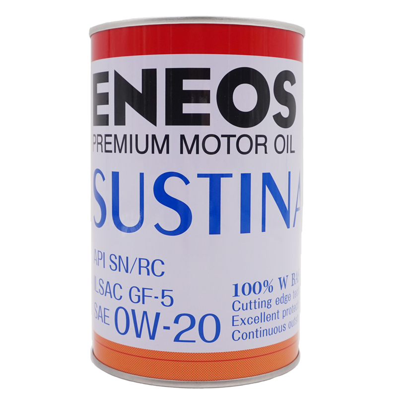 新日石sustina0w20sn级1l全合成机油润滑油原装进口铁罐