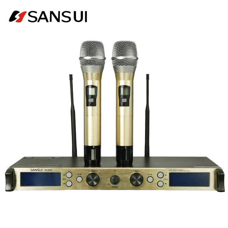 Sansui/山水 SP2-11卡包音响家庭KTV卡拉OK套装音箱 电脑可用音响低音炮 话筒点歌套装点歌好选音箱图片