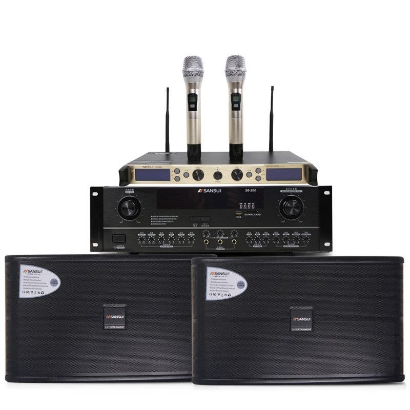 Sansui/山水 sp2-10卡包10吋家庭套装KTV音响套装专业10吋卡包会议音箱低音 SP2-10卡包组合套装图片