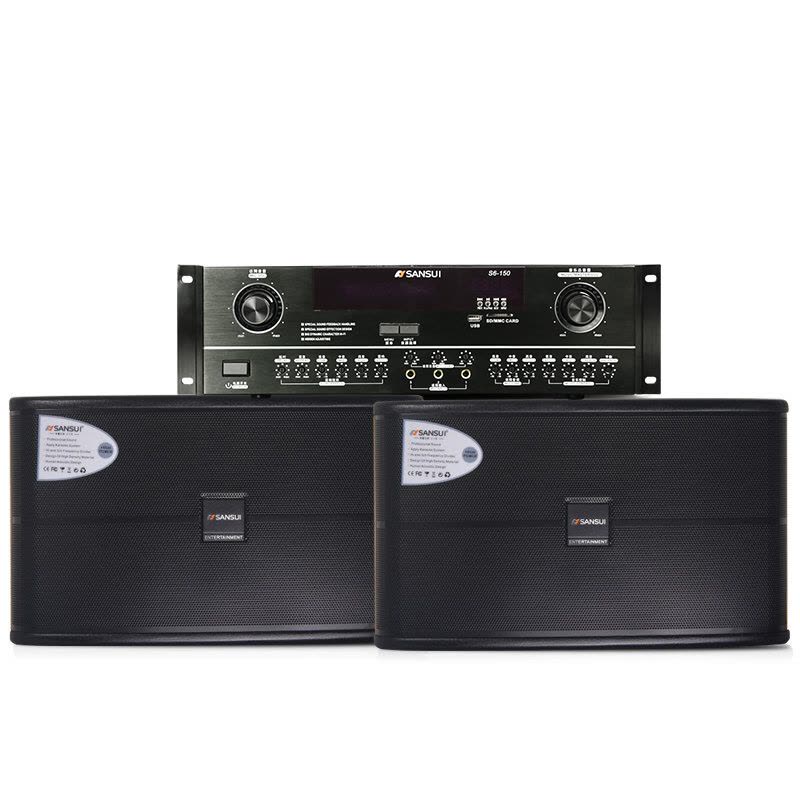 Sansui/山水 sp2-10卡包10吋家庭套装KTV音响套装专业10吋卡包会议音箱低音 SP2-10卡包组合套装图片