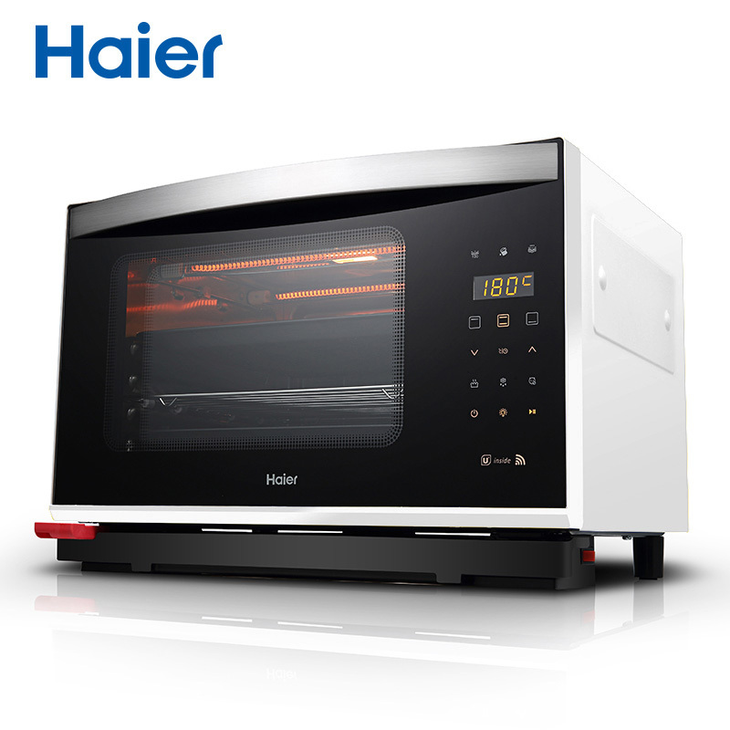 Haier/海尔 ANO-28L电烤箱家用烘焙多功能 蒸箱 wifi智能 嫩烤箱 珍珠白