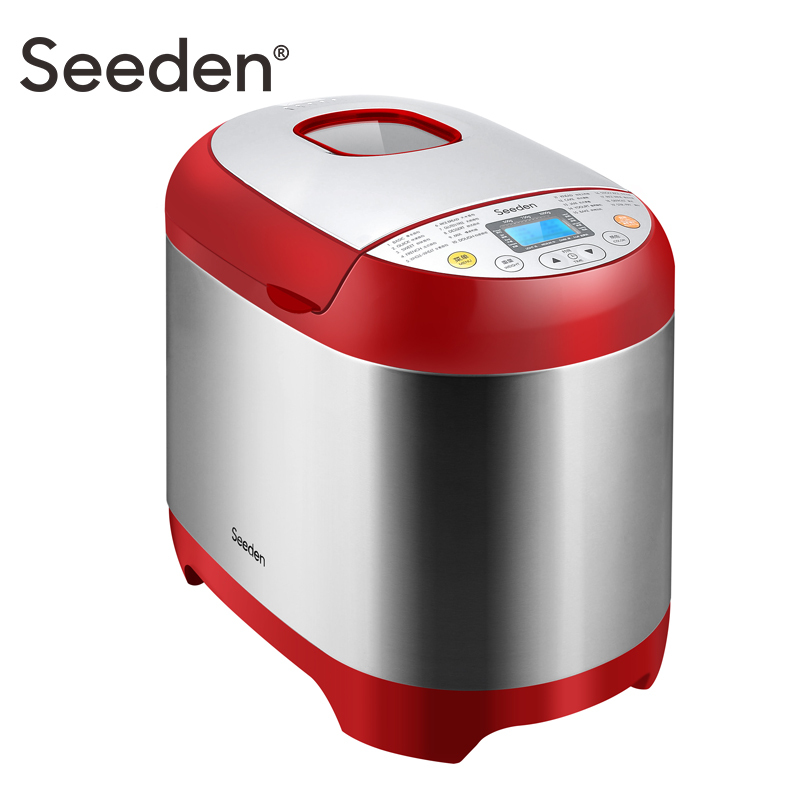 西点(Seeden) SD-8501面包机家用全自动多功能智能酸奶蛋糕和面 红色