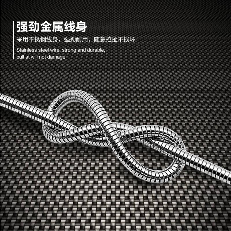 纽曼(Newmine) USB2.0 金属连接线 JSP5不锈钢锌合金镀锡铜丝材质 苹果设备通用 线长1.0米