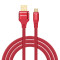 纽曼(Newmine)Type-C连接线 红色 USB2.0 华为 OPPO vivo适用 线长1.0米 TPE材料
