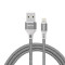 纽曼(Newmine)苹果连接线USB2.0 灰色尼龙编织+高品质纯铜线芯 3A快充 苹果设备通用 长度1.0米