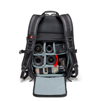 曼富图(MANFROTTO) MN-BP-MV-50 曼哈顿双肩式背包单反相机包摄像机包单电/微单相机包数码相机包 灰色