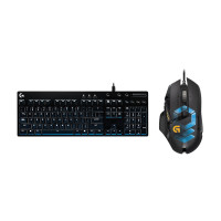 罗技(Logitech)G502 RGB游戏鼠标黑色+罗技G610 背光机械游戏键盘 青轴