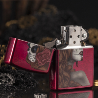 ZIPPO防风打火机美国原装正品 ZP-28830魅影脸谱 芝宝专柜正品