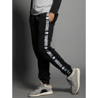 AZRAEL BY MIRACLE KILL新款小A字母织带运动束脚棉长裤